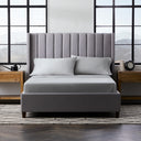 Ash sheets on a made bed
