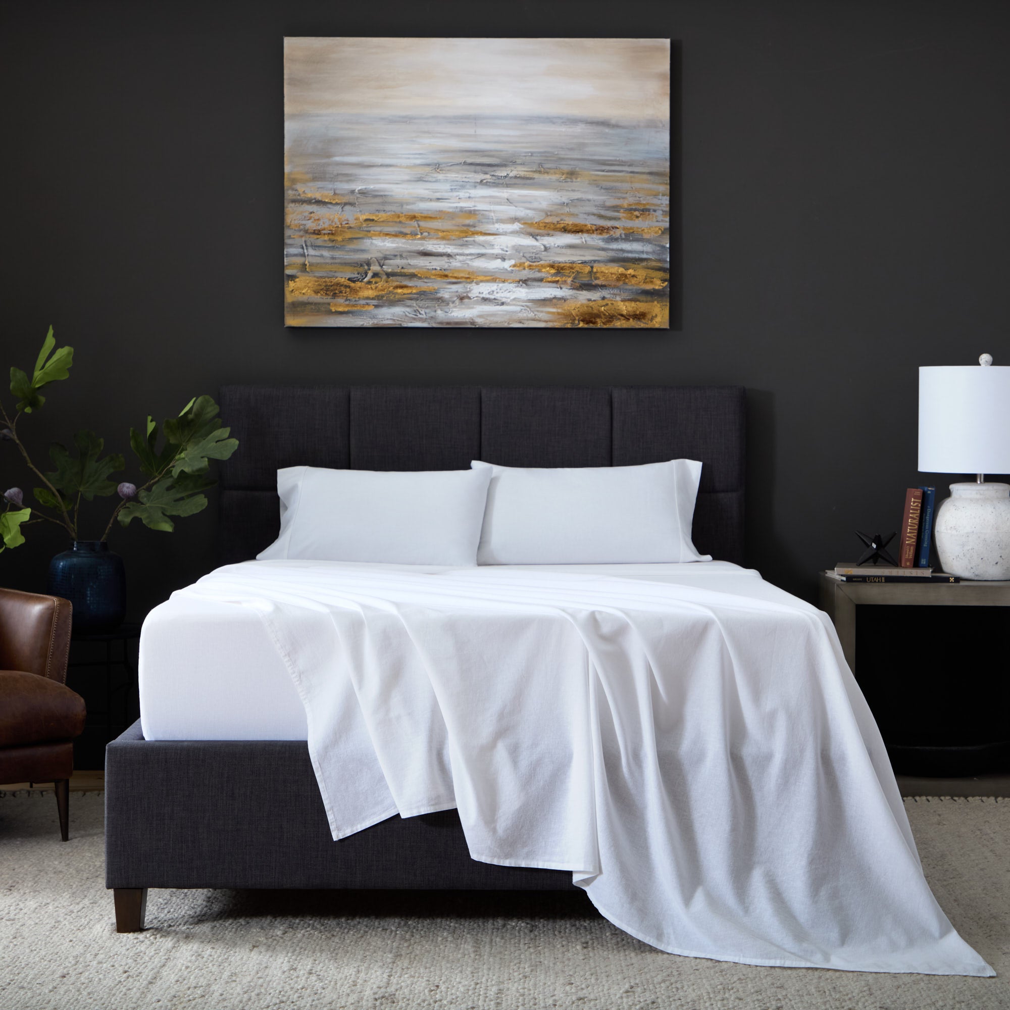 Linen-Blend Sheet Set